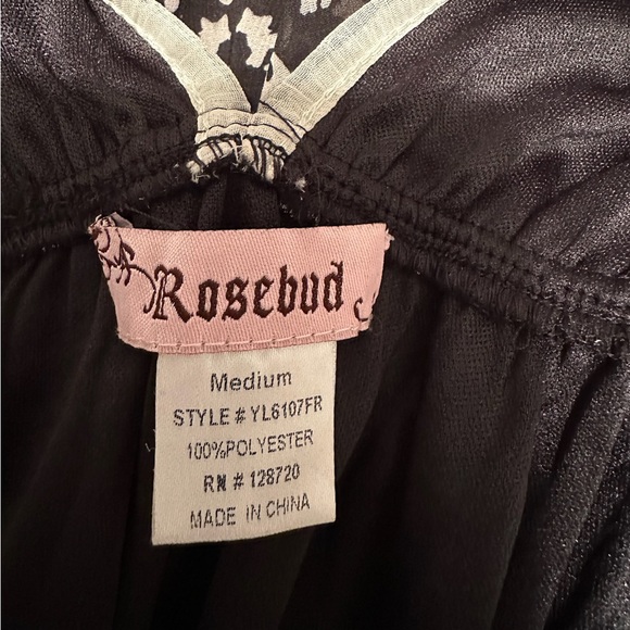 Rosebud x Francesca’s Cat Print Layered Drawstring Waist Mini Dress Size Medium - Picture 8 of 9